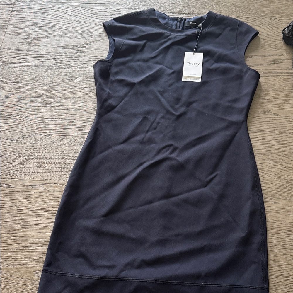 NWT size 12 Theory Women's Navy Midi Dress